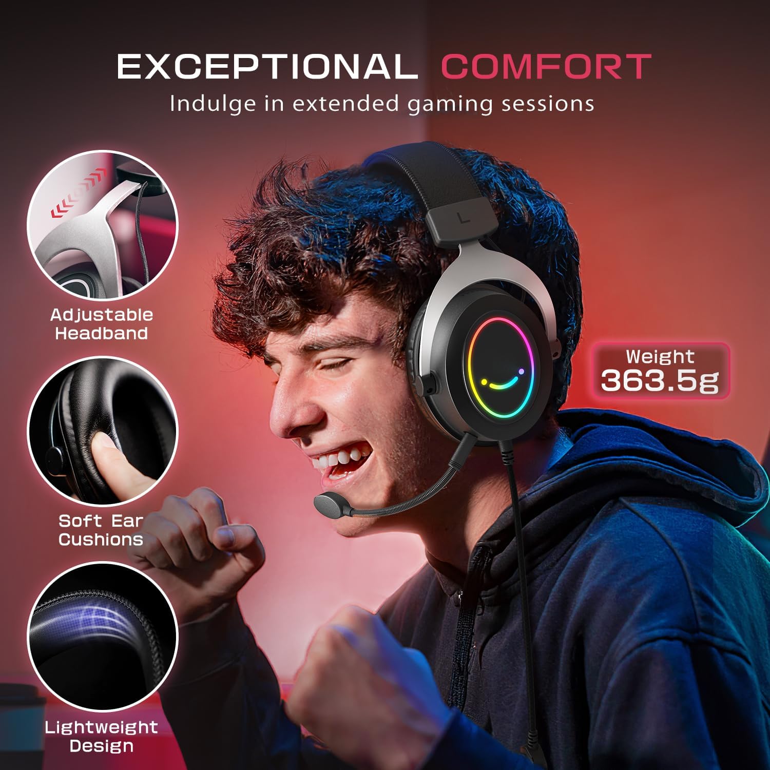  FIFINE Technology AmpliGame H3 RGB Headset